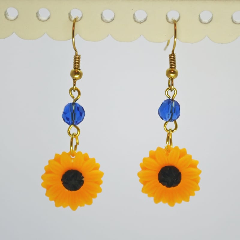 sunflower earrings