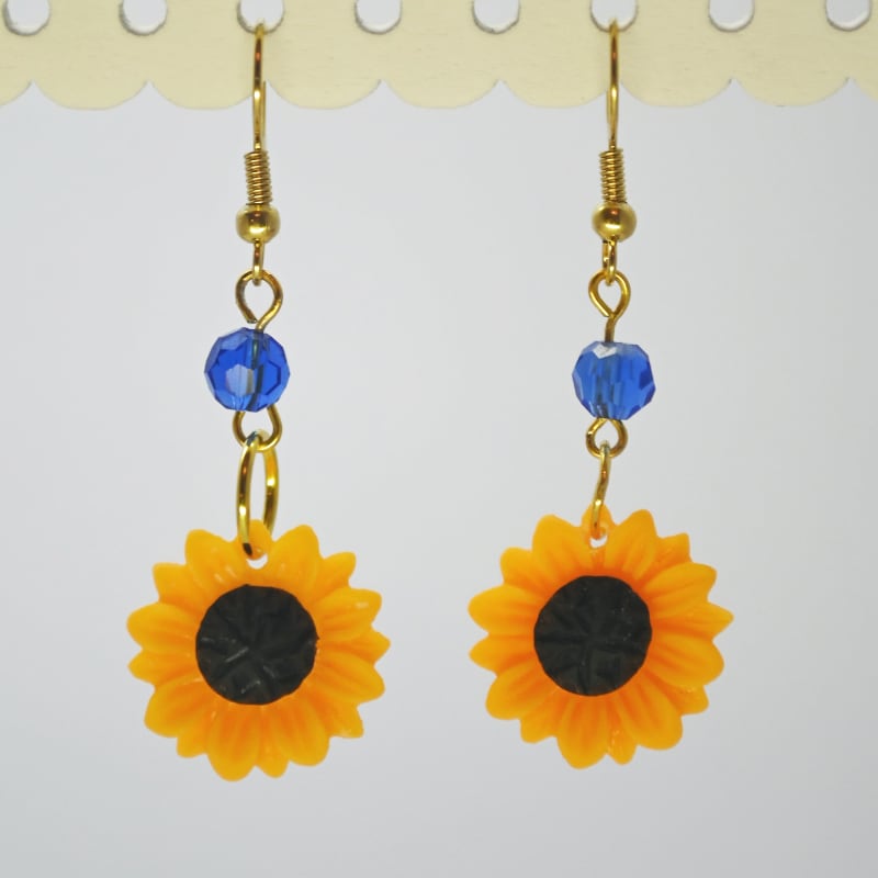 sunflower earrings