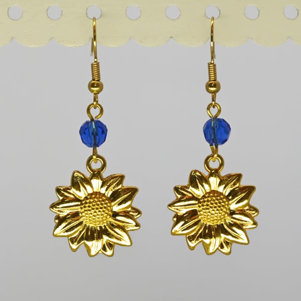 sunflower earrings