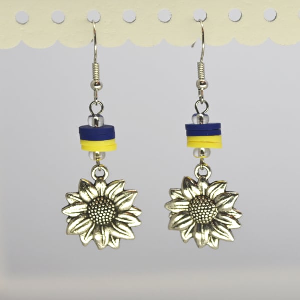 sunflower earrings