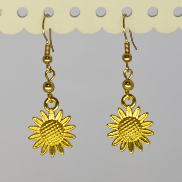 sunflower earrings