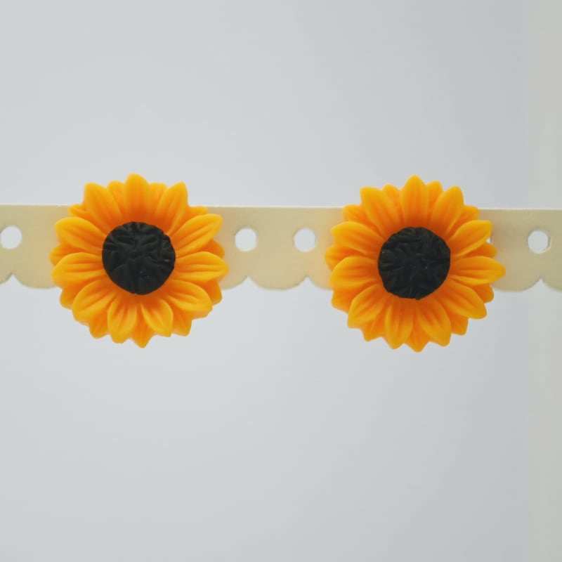 sunflower earrings